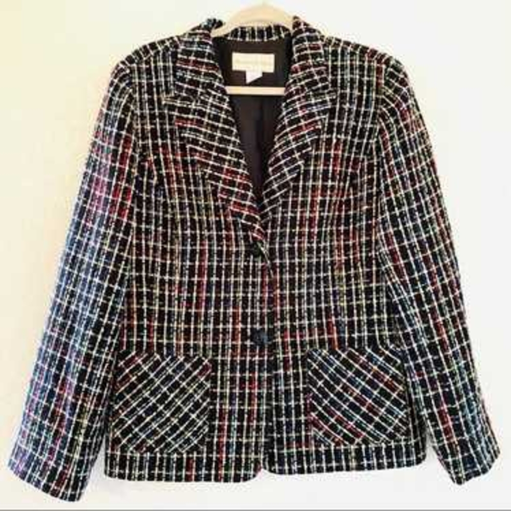Multicolor Plaid Women's Jacket